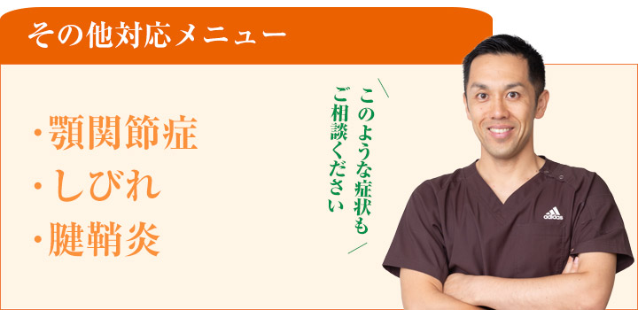 その他対応メニュー